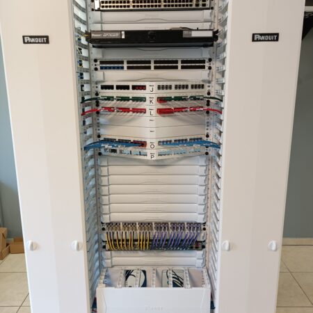 Rack Panduit z Patchrunner